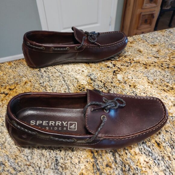 Sperry Authentic Original Slip On Dark Brown Boat Shoe Men's Size 11M - Picture 5 of 12